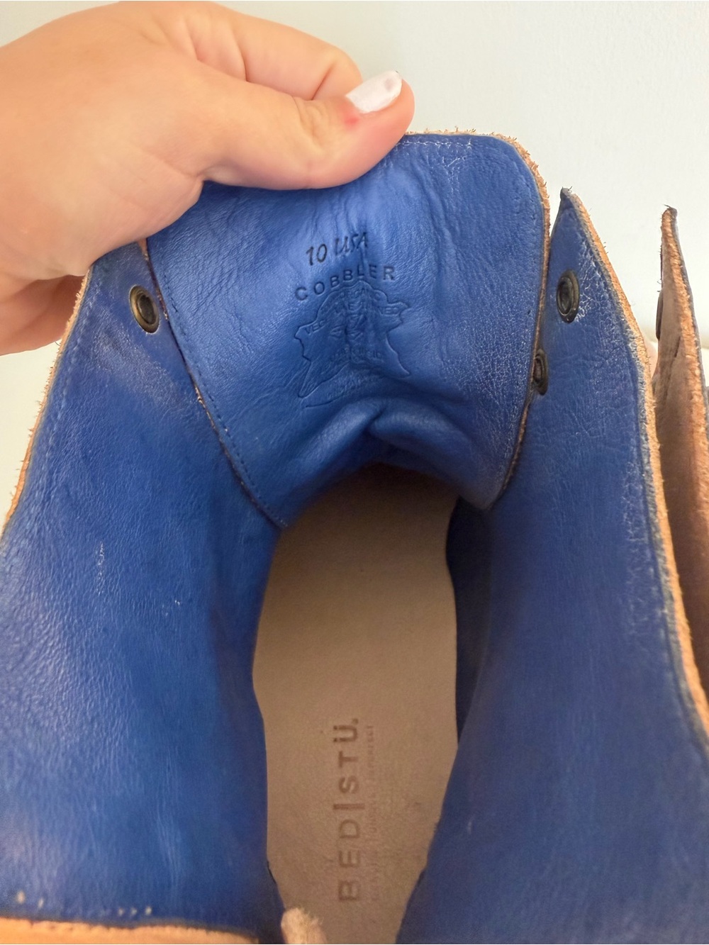 BED|STU Men’s Tan Protege Leather Boots size 10 - Picture 6 of 7